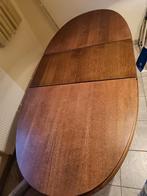 Mooie houten eettafel met 6 stoelen  uitschuifbaar, Huis en Inrichting, Tafels | Eettafels, Ophalen of Verzenden, Zo goed als nieuw
