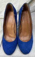 Pumps, blauw daim/leder, merk 2 bizzy, maat 38, Ophalen, Pumps, Blauw, 2 BIZZY