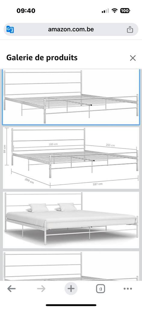 Sommier Vidal XL 180x200 De Leenbaker, Huis en Inrichting, Slaapkamer | Stapelbedden en Hoogslapers, Zo goed als nieuw, 200 cm