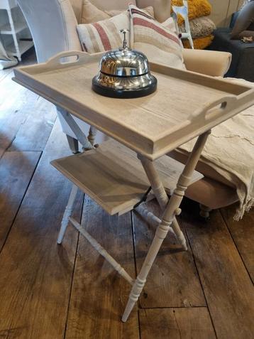 Kwaliteitsvolle butlertray/bijzettafel, Ophalen of Verzenden, Zo goed als nieuw