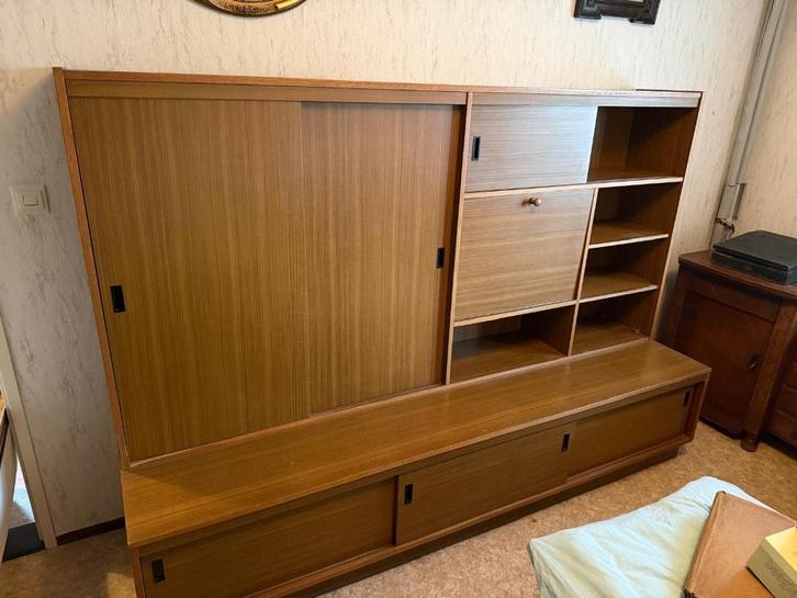 Retro jaren ’70 wandkast, Verzamelen, Retro, Ophalen