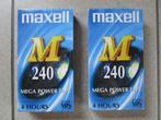 2 NIEUWE MAXELL VHS videocassettes (verzegelde verpakking), Ophalen of Verzenden, Nieuw in verpakking