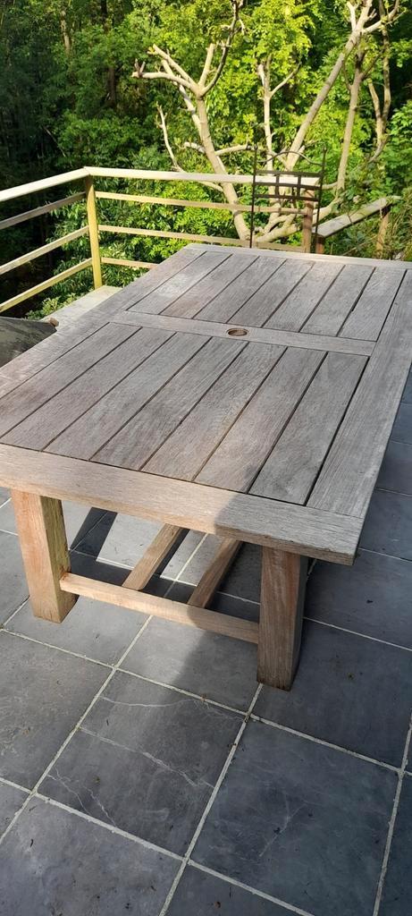 ROYAL ARROW teakhouten tafel. + stoelen, Tuin en Terras, Tuintafels, Zo goed als nieuw, Ophalen of Verzenden