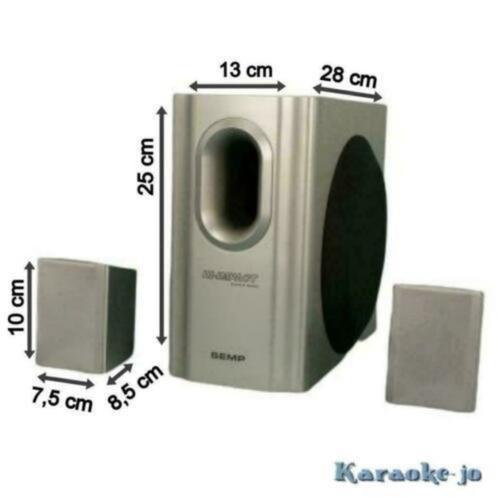 SEMP 2.1 Home-Cinema Speaker set Passief 50 Watt OPRUIMING!, Audio, Tv en Foto, Luidsprekerboxen, Nieuw, Overige typen, Minder dan 60 watt