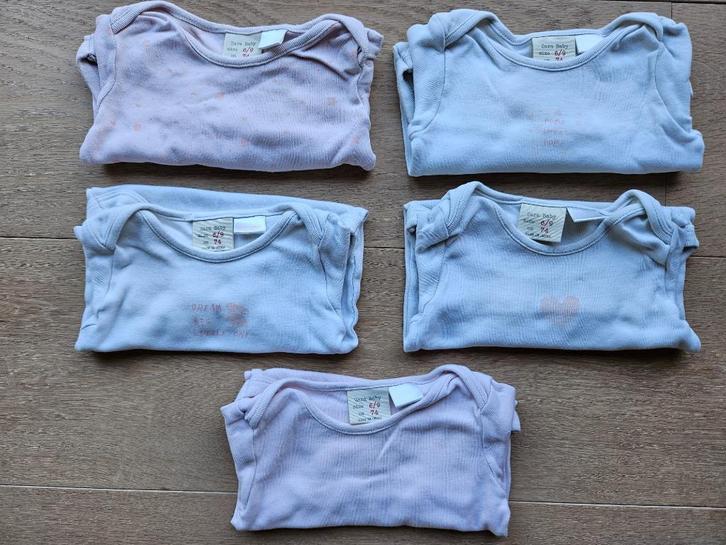 Kledijpakket maatje 74 meisje, body's, Kinderen en Baby's, Babykleding | Maat 74, Gebruikt, Meisje, Ophalen