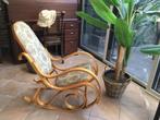 Schommelstoel hout en stofbekleding, Ophalen, Gebruikt, Overige kleuren, Thonet stijl