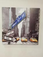 Cadre one way taxi New-York 50X50, Maison & Meubles, Comme neuf, Bois, Enlèvement ou Envoi, 50 à 75 cm