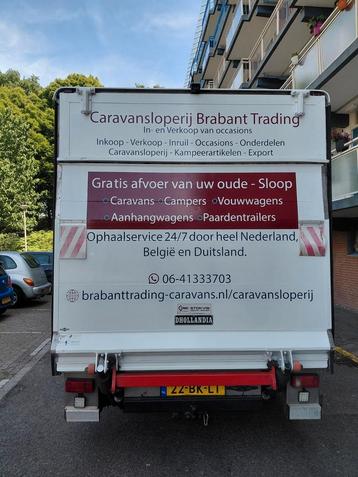 Gratis afvoer van uw oude sloop caravans door heel België  beschikbaar voor biedingen