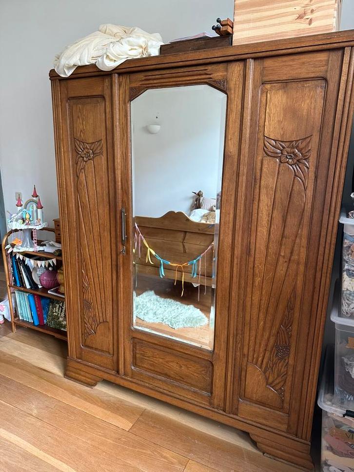 Kleerkast art deco, Antiek en Kunst, Antiek | Meubels | Kasten, Ophalen