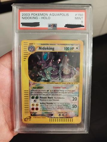 Crystal Nidoking aquapolis PSA 9  beschikbaar voor biedingen