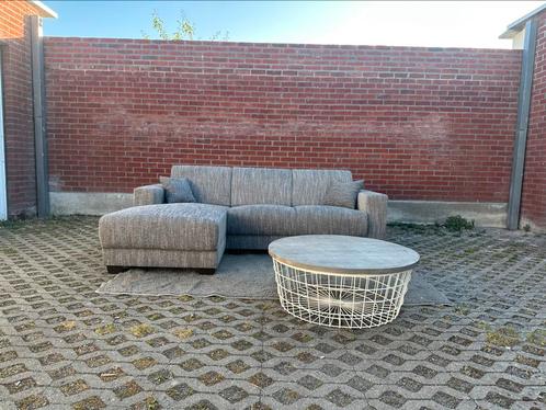 LEENBAKKER| GRIJZE HOEKZETEL |  FREE DELIVERY | ‼️, Huis en Inrichting, Zetels | Zetels en Chaises Longues, Zo goed als nieuw