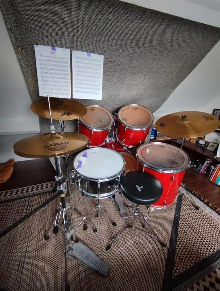 Pearl drumstel, Muziek en Instrumenten, Drumstellen en Slagwerk, Gebruikt, Ophalen
