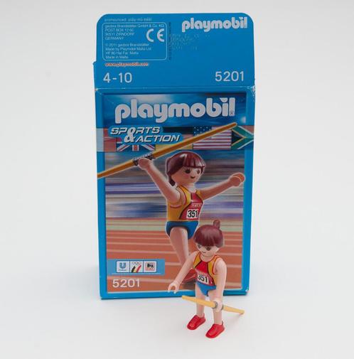 Schoencadeautje Playmobil Sport 5201 Speerwerpster - ZGAN, Kinderen en Baby's, Speelgoed | Playmobil, Zo goed als nieuw, Complete set