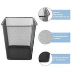 poubelle en métal | maille | 18L | noir | Nouveau, Neuf, Moins de 50 cm, -, -