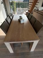 Tafel eik met 8 stoelen, Huis en Inrichting, Ophalen