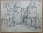 ANTOON-JULES VAN HOECKE / LOT 2 STUKS / ORIGINEEL / 28x36cm, Antiek en Kunst, Ophalen of Verzenden