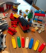 Duplo 3 sets: stoomtrein, treinrails en treinbrug en -rails, Ophalen, Zo goed als nieuw