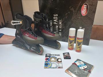 90’s Inline skates skeelers roller blades van Roces maat 43, Enlèvement, Comme neuf, Roces