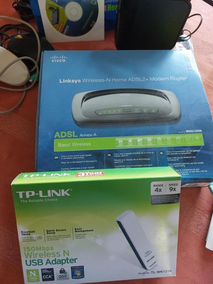 modem router, Computers en Software, Routers en Modems, Gebruikt, Router met modem, Ophalen