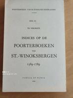 Indices op de Poorterboeken van St.Winoksbergen, Ophalen, Zo goed als nieuw