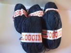 4 Paquets de laine à tricoter bleu - blanc - marron clair -, Laine ou Fils, Comme neuf, Tricot, Enlèvement ou Envoi