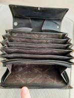 Grote bruin leren portemonnee voor marktkramers, Ophalen of Verzenden, Zo goed als nieuw, Bruin, Leder
