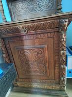 Antieke lage kast / dressoir – Néo-Renaissance, Antiek en Kunst, Ophalen
