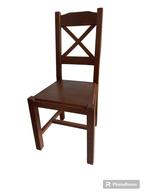 Set van 2 houten stoelen, Ophalen, Twee, Bruin, Zo goed als nieuw