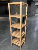 Meuble de salle de bain IKEA en bois - 5 étagères, Huis en Inrichting, Badkamer | Badkamermeubels, Ophalen, (Half)hoge kast, Minder dan 50 cm