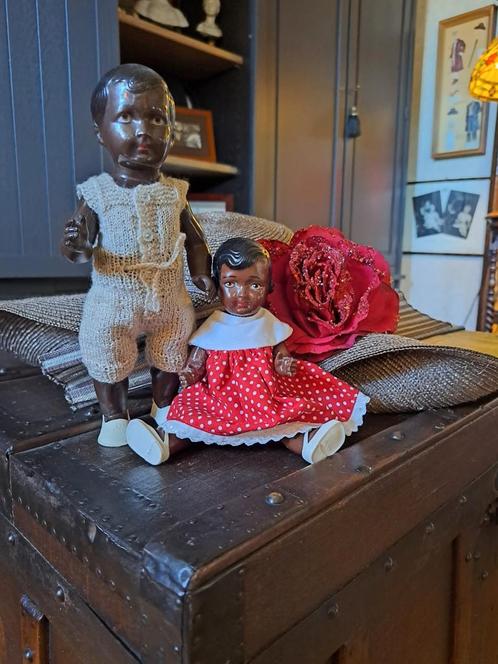 Antieke poppen Wathelet met klavertje, Antiek en Kunst, Antiek | Speelgoed, Ophalen of Verzenden