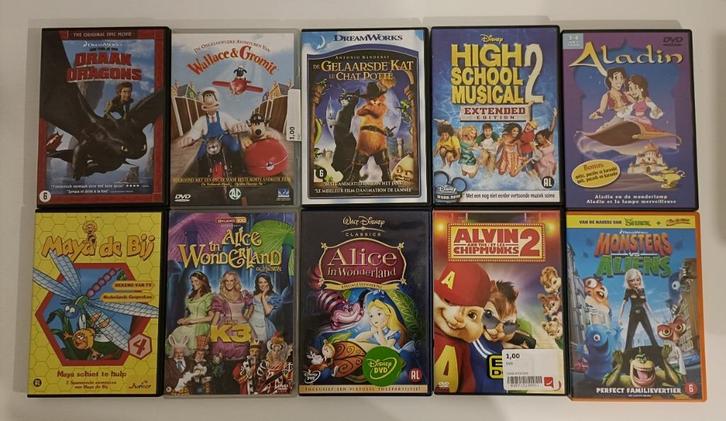 Kinderfilms (22 DVD's), Cd's en Dvd's, Dvd's | Kinderen en Jeugd, Zo goed als nieuw, Film, Ophalen of Verzenden