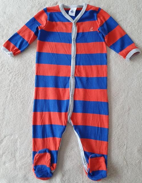 Pyjama grenouillère coton orange/bleu - T67 - Petit Bateau, Enfants & Bébés, Vêtements de bébé | Taille 68, Comme neuf, Garçon ou Fille