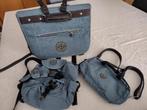 Kipling schooltas met rugzakje ‘Zusjes Kriegel’ en sporttas, Ophalen of Verzenden, Gebruikt, Blauw, Aktetas of Boekentas