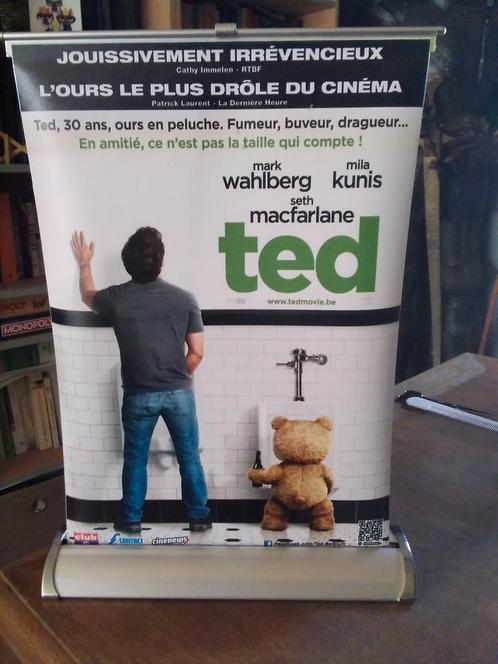 Affiche  promo film sur support métal TED, Collections, Cinéma & Télévision, Comme neuf, Enlèvement ou Envoi