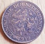 PAYS-BAS 2 1/2 cents 1919 KM 150 meilleure date !, Timbres & Monnaies, Monnaies | Pays-Bas, Autres valeurs, Reine Wilhelmine, Envoi