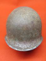 US WW2 / casque M1 pattes fixes, Ophalen of Verzenden, Landmacht, Helm of Baret