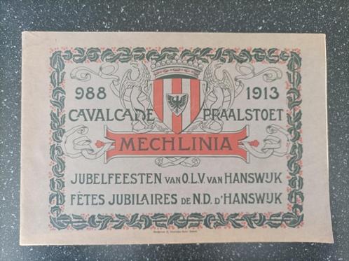 Mechlinia 988 - 1913, Cavalcade- Praalstoet, Antiek en Kunst, Antiek | Boeken en Manuscripten, Ophalen