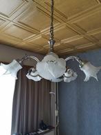 in perfecte staat luster in tin /2 stuks/ kan afzonderlijk, Huis en Inrichting, Lampen | Kroonluchters, Ophalen, Gebruikt