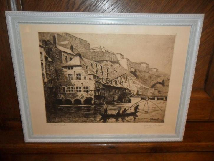 Ets van Henry Bodart (Namen 1874 - 1940 Jambes), Antiek en Kunst, Kunst | Etsen en Gravures, Ophalen of Verzenden
