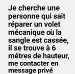 Recherche réparateur volet, Vacatures, Vacatures | Thuiswerk