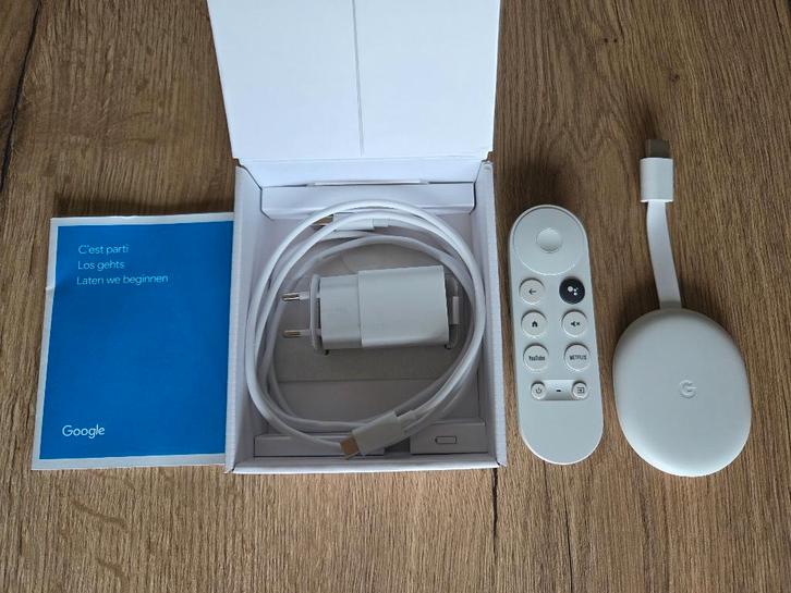 Google Chromecast met Google TV, TV, Hi-fi & Vidéo, Lecteurs multimédias, Comme neuf, Enlèvement ou Envoi