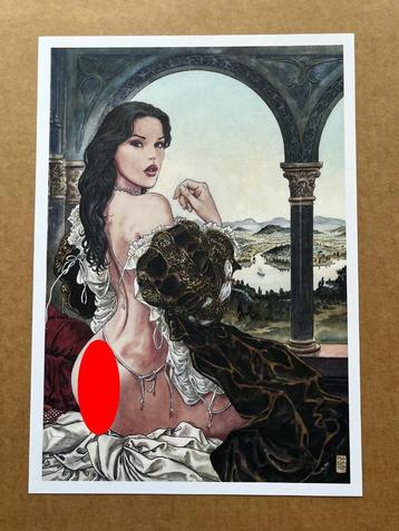 Manara - Illustration d'Art - Monica Belluci, Envoi