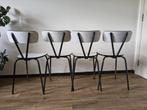 4 formica retro stoeltjes jaren 50 (plus één gratis), Ophalen, Huis en Inrichting