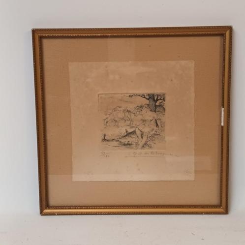 Gustaaf de Bruyne (1914-1981) - ets - handgesigneerd, Antiek en Kunst, Kunst | Etsen en Gravures, Ophalen of Verzenden