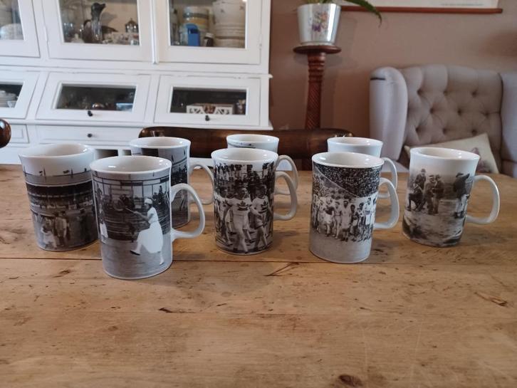 Koffiemokken afbeelding Olympische spelen 1920 Antwerpen aan, Antiek en Kunst, Antiek | Servies los, Ophalen of Verzenden