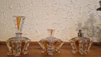 Art deco  glazen toiletset., Antiek en Kunst, Ophalen