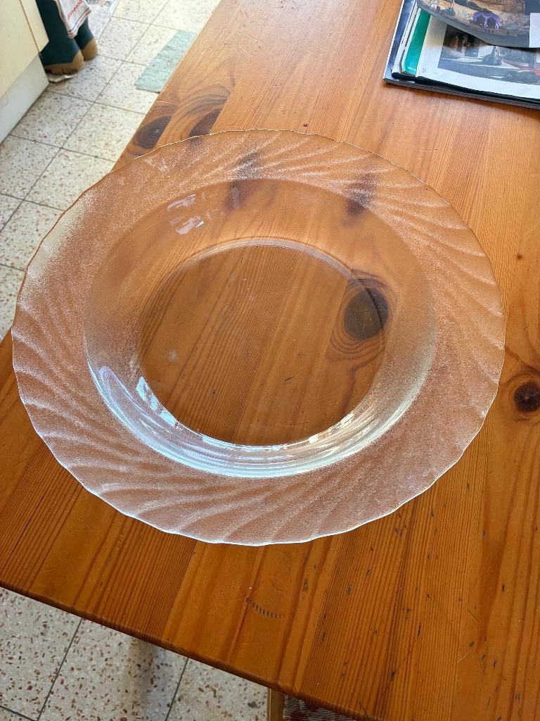Plats en verre, Maison & Meubles, Comme neuf, Verre, Enlèvement, Autres styles
