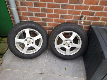 2 jantes DOTZ 15" alu + pneus été GOODYEAR 195-65-15