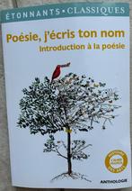 livre sur la poésie "Poésie, j'écris ton nom - introduction, Ophalen, Frans, ASO, Zo goed als nieuw