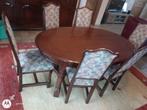eiken eetplaats in goede staat, Huis en Inrichting, Complete eetkamers, Ophalen, Gebruikt, Engelse, 4 tot 6 stoelen